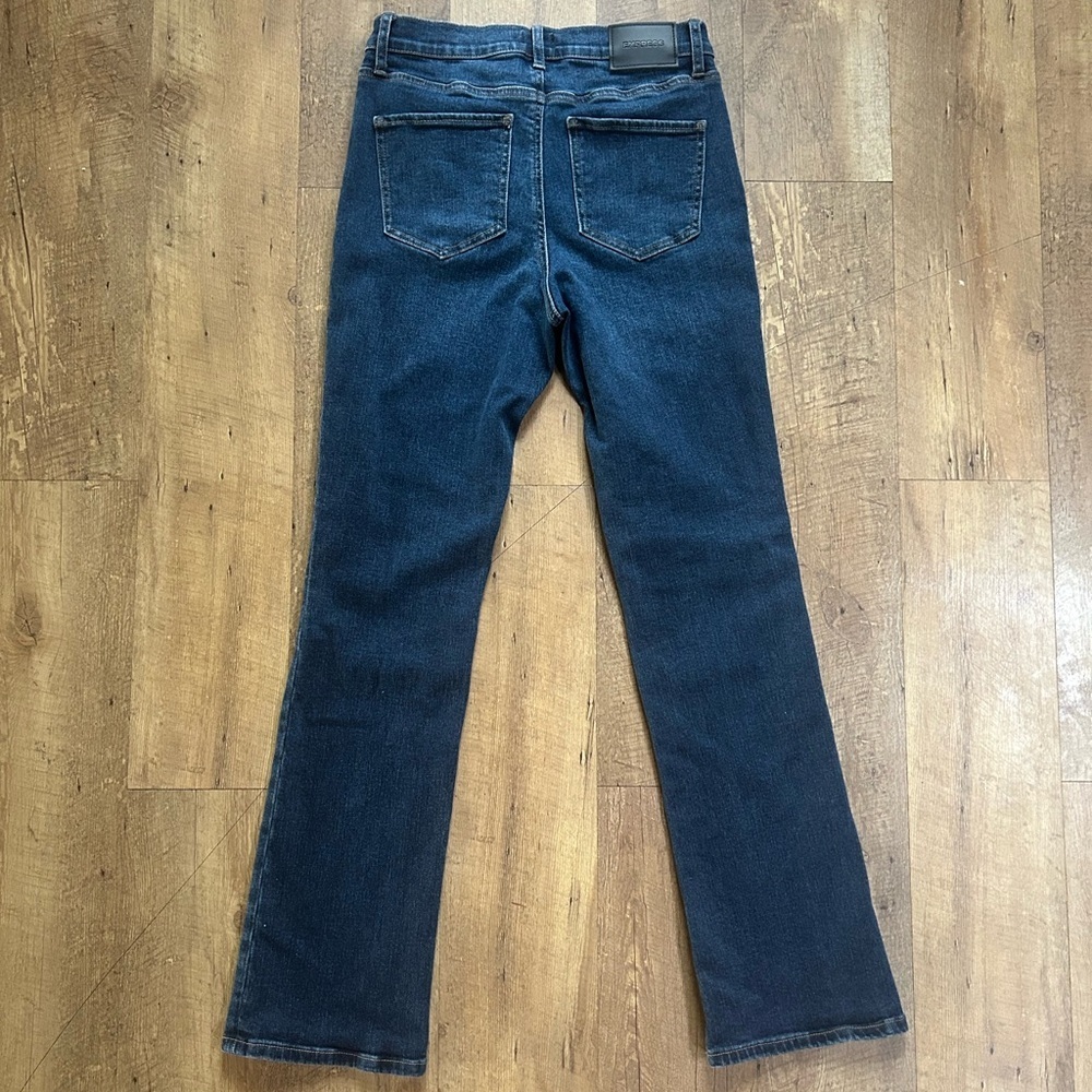 Express Bootcut Jeans Size 8 Dark Wash High Rise Stretch Denim - Picture 13 of 15
